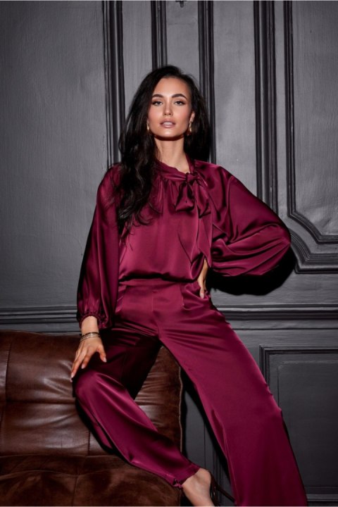 Bluzka Model Ann BOR BLU0196 Bordo - Roco Fashion Bluzka Model Ann BOR BLU0196 Bordo - Roco Fashion