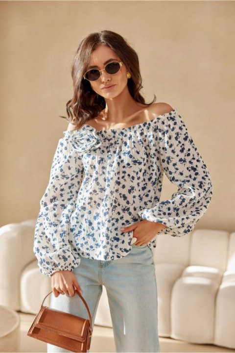 Bluzka Model Lima BLU0207-01K Navy - Roco Fashion