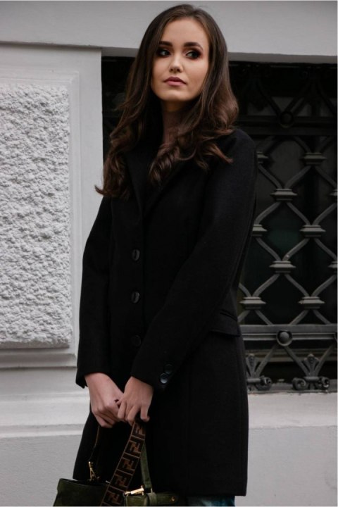 Płaszcz Damski Model CZA PLA0012 Black - Roco Fashion
