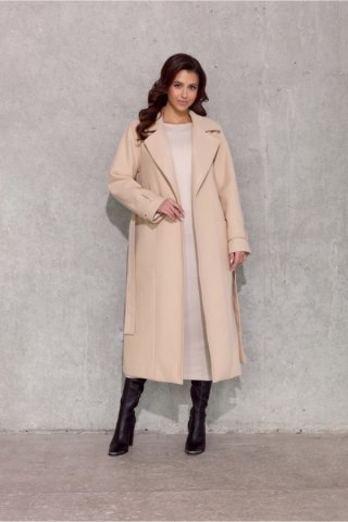 Płaszcz Damski Model Vivienne BEZ PLA0039 Beige - Roco Fashion