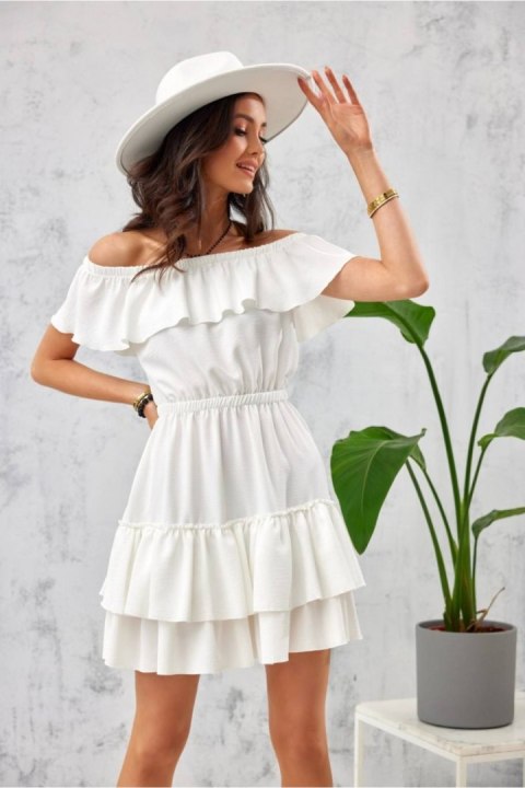 Sukienka Model EKR SUK0291 Ecru - Roco Fashion