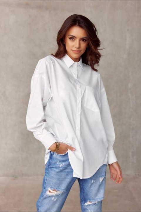 Koszula Damska Model EKR BLU0155 Ecru - Roco Fashion