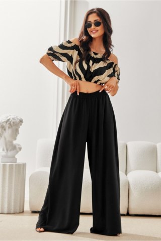 Spodnie Damskie Model Lara CZA SPD0046 Black - Roco Fashion