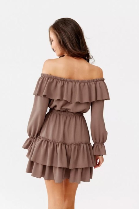Sukienka Model Almeria JBR SUK0297 Light Brown - Roco Fashion