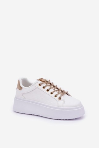 Buty Sportowe Model Fonetha NB751 White/Gold - Step in style
