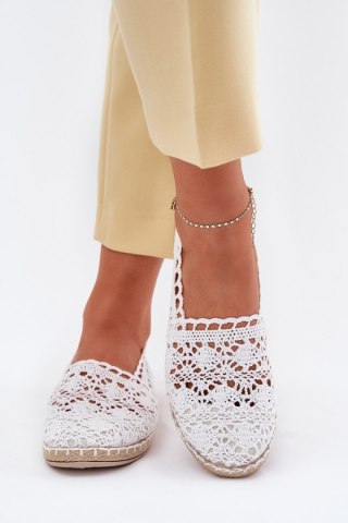 Espadryle Model Adelira WD251 White - Step in style