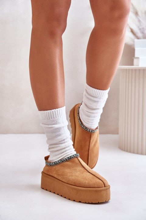 Kapcie Model Neroma 877-1 Camel - Step in style