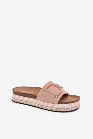 Sandał Klapki Model Daphira W212 Pink - Step in style