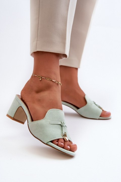 Sandał Klapki Model Jemenna JH338P Mint - Step in style