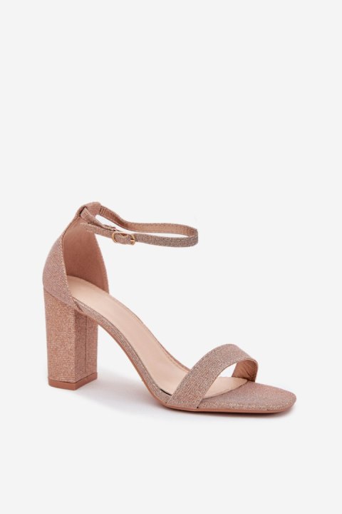 Sandały Model Kavina 1-215 Pink/Gold - Step in style