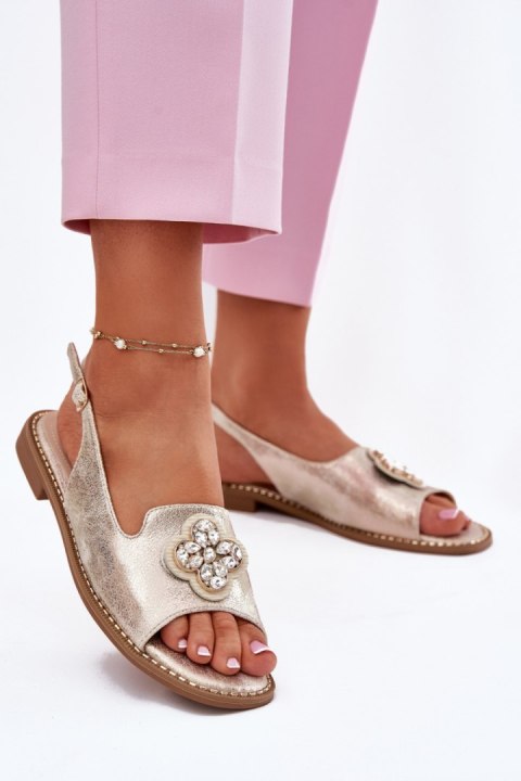 Sandały Model S.Barski KV51-080 Gold - Step in style