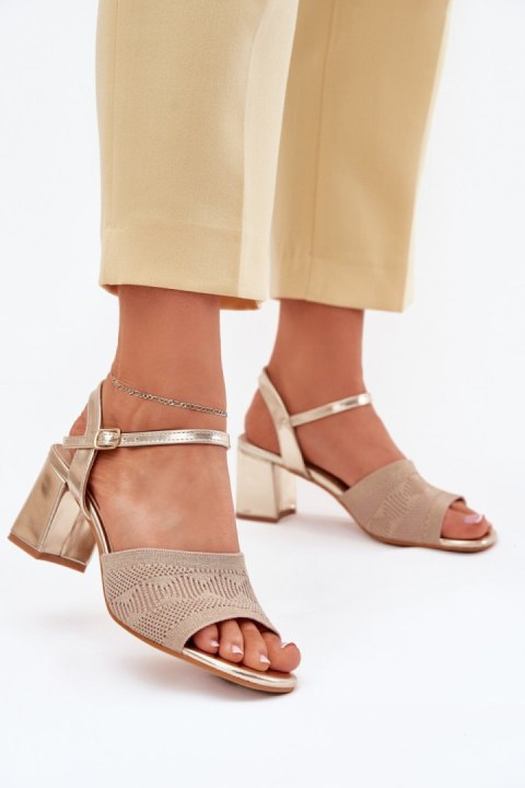 Sandały Model Sarena 55-A26 Gold - Step in style