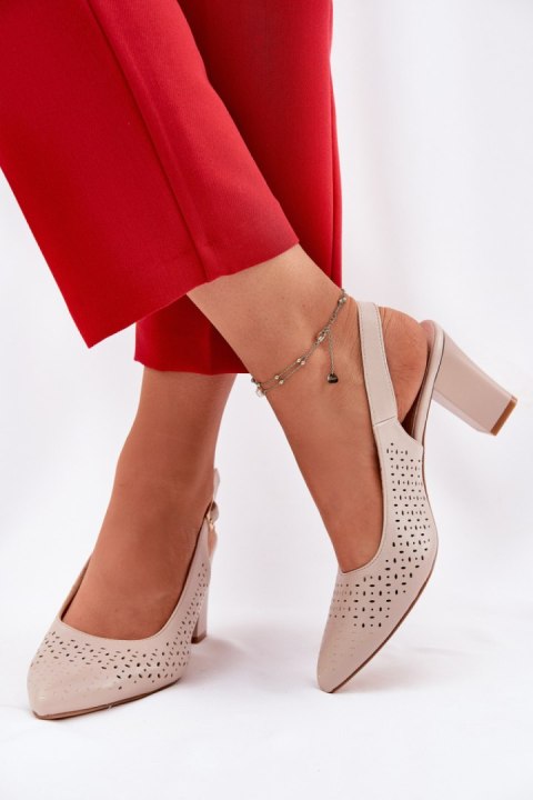Sandały Modelu Sergio Leone SK163 Beige - Step in style