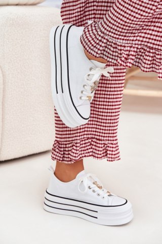 Trampki Model Fiorina 890-4B White - Step in style