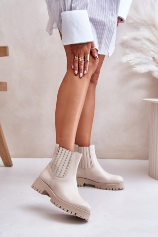 Botki Model Lewski 3611 Light Beige - Step in style