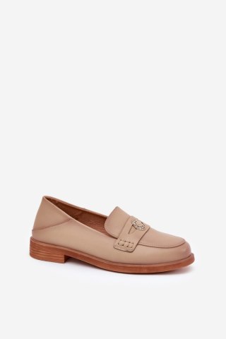 Mokasyny Model Vinceza 18100 Beige - Step in style