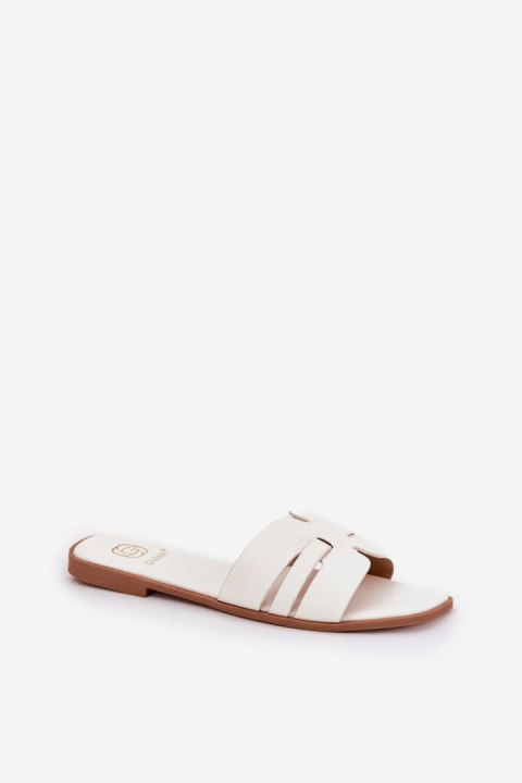 Sandał Klapki Model Ecapus CD314 White - Step in style