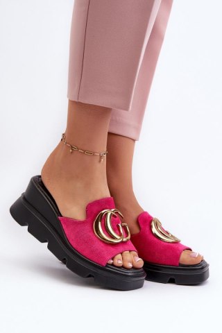 Sandał Klapki Model Iaria 58295 Fuksja - Step in style