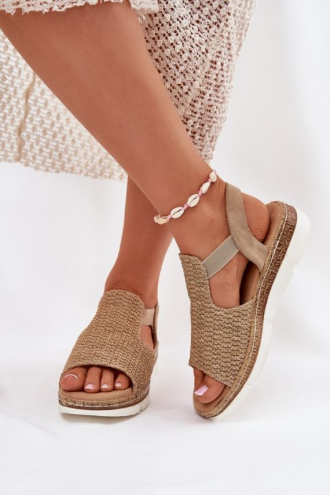 Sandały Model Jelana 25SD35-8828 Beige/Gold - Step in style