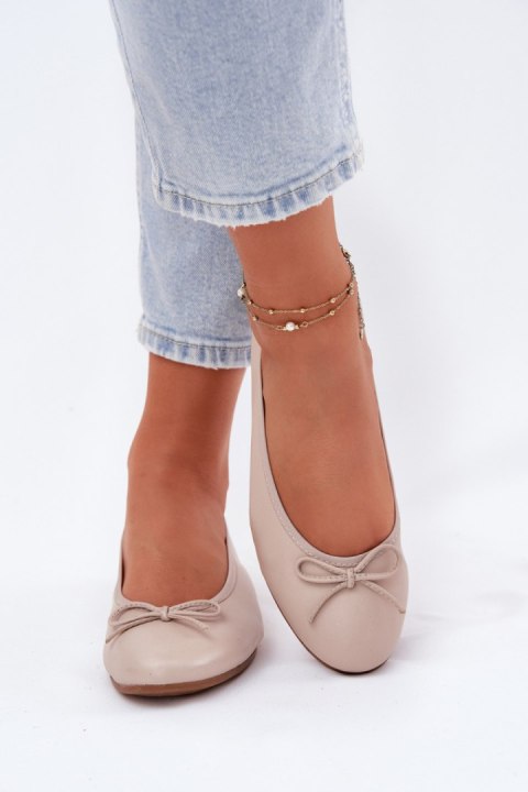 Baleriny Model Maciejka P6800-04 Beige - Step in style