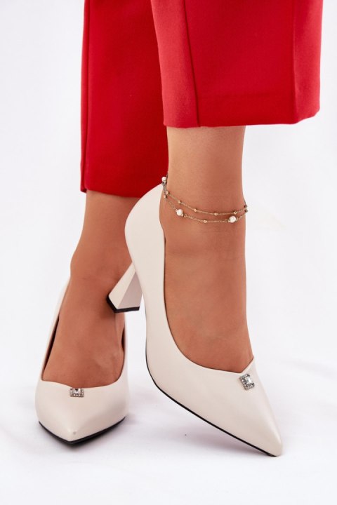 Czółenka Model Vinceza 62222 Beige - Step in style