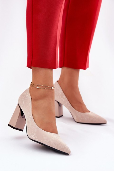 Czółenka Model Vinceza 62223 Beige - Step in style