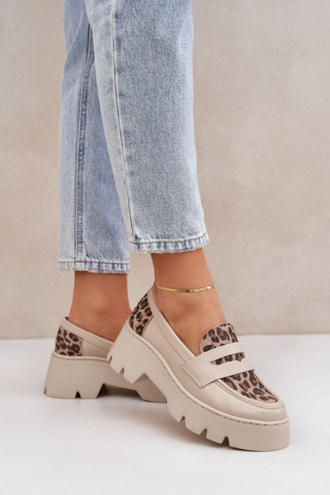 Mokasyny Model Zazoo 20191 Light Beige - Step in style