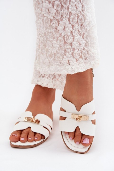 Sandał Klapki Model Kerenza 98-213 White - Step in style
