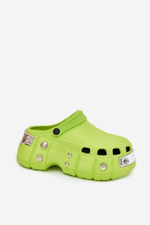 Sandał Klapki Model Korina BG156P Limonka - Step in style