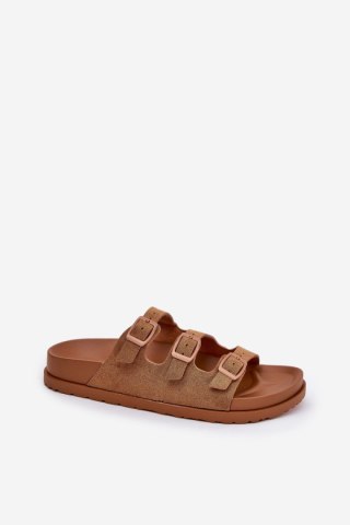 Sandał Klapki Model Uliri 3770 Camel - Step in style