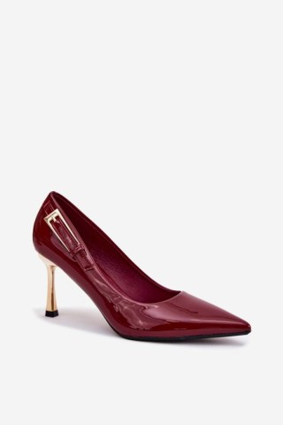 Szpilki Model Mivira LE137P Bordo - Step in style