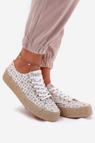 Trampki Model Lee Cooper LCW-25-08-3648L White/Gold - Step in style