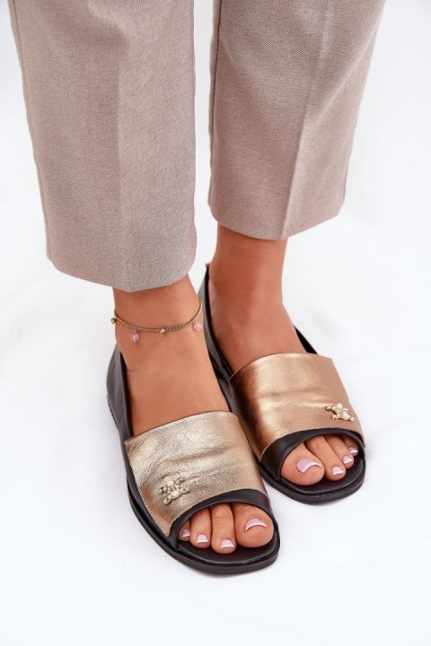 Baleriny Model Zazoo 1865 Gold/Black - Step in style
