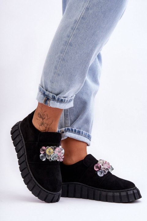 Buty Sportowe Model Desire NB615 Black Zamsz - Step in style Buty Sportowe Model Desire NB615 Black Zamsz - Step in style