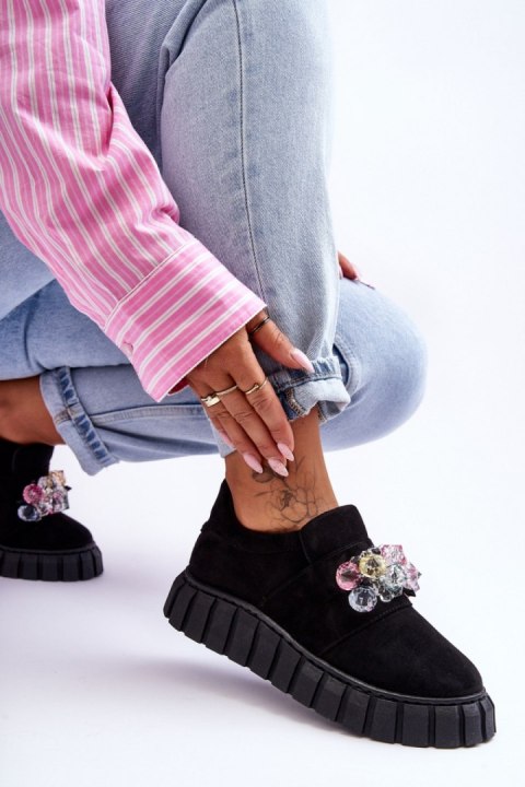 Buty Sportowe Model Desire NB615 Black Zamsz - Step in style Buty Sportowe Model Desire NB615 Black Zamsz - Step in style
