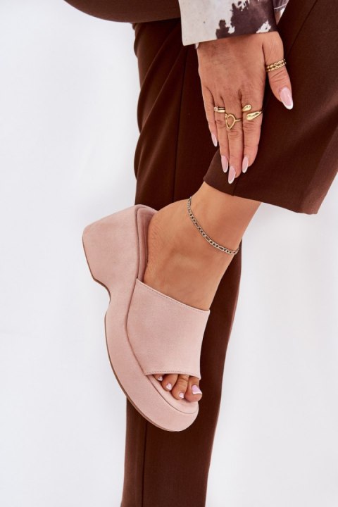 Sandał Klapki Model Afisal 1763 Pink - Step in style
