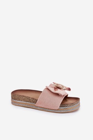 Sandał Klapki Model Lenela M535 Pink - Step in style