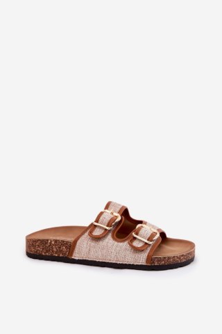 Sandał Klapki Model Osoffe 666-31 Camel - Step in style