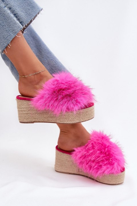 Sandał Klapki Model Virela BG225P Fuksja - Step in style