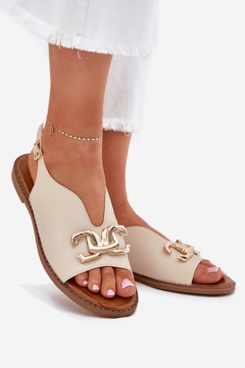 Sandały Model Amelira 25SD35-8775 Beige - Step in style