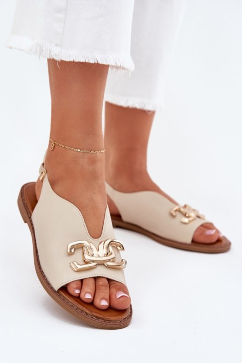 Sandały Model Amelira 25SD35-8775 Beige - Step in style