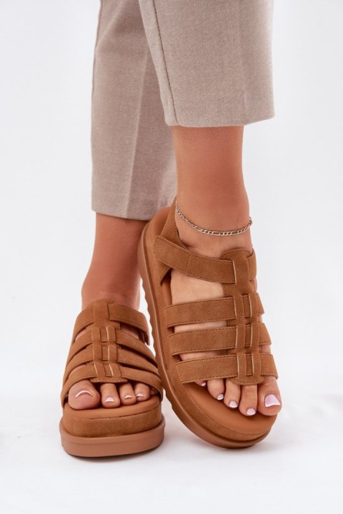 Sandały Model Filisenia PL363 Camel - Step in style