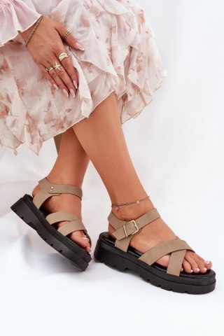 Sandały Model Gevinniser 100-443 Khaki - Step in style