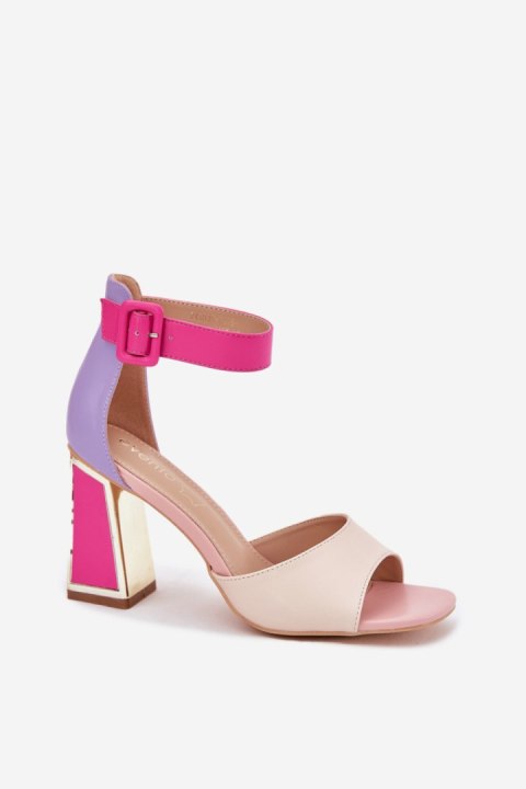 Sandały Model Rosazara 24SD35-6815 Beige/Pink - Step in style