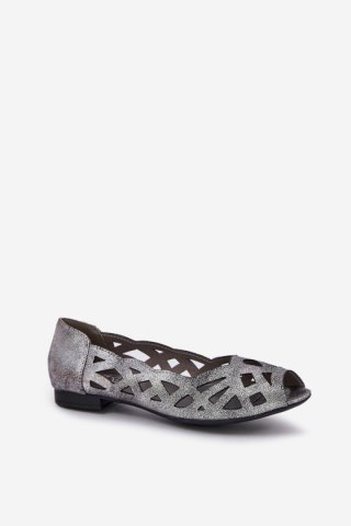 Baleriny Model Calgis ASA136-8 Silver - Step in style