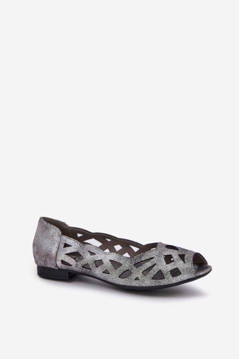 Baleriny Model Calgis ASA136-8 Silver - Step in style