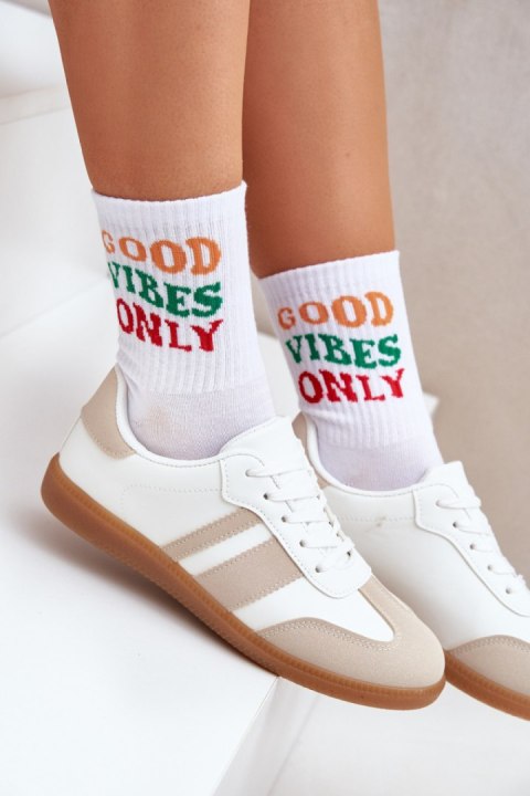 Buty Sportowe Model Nonalorin LA293P Beige/White - Step in style