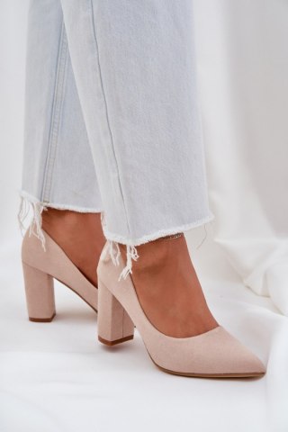 Czółenka Model Florena NF-47P Beige - Step in style