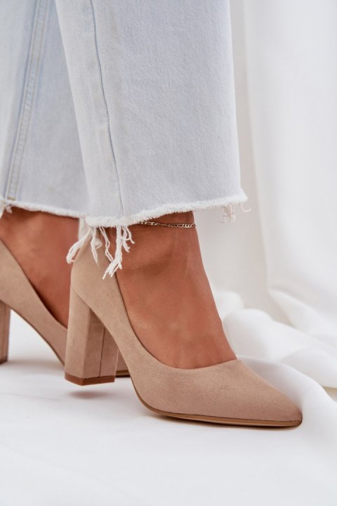 Czółenka Model Florena NF-47P Dark Beige - Step in style