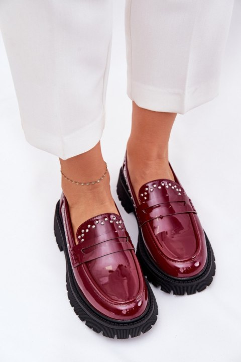Mokasyny Model Nallae W-28 Bordo - Step in style